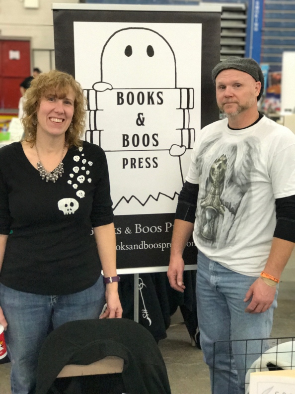 Authors Stacey Longo and Rob Smales at Northeast Comic Con.